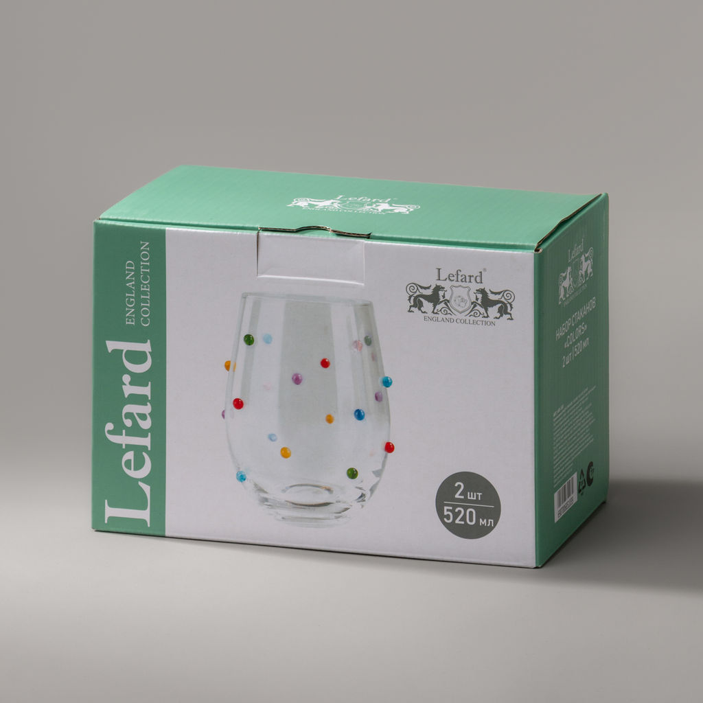 НАБОР СТАКАНОВ COLORS ИЗ 2 ШТ. 520 МЛ - Lefard фото 3