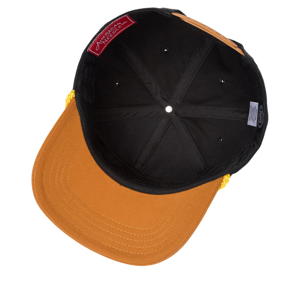 Бейсболка AMERICAN NEEDLE арт. 23008A-BBR Boston Bruins Roscoe NHL (черный / желтый)  фото 2