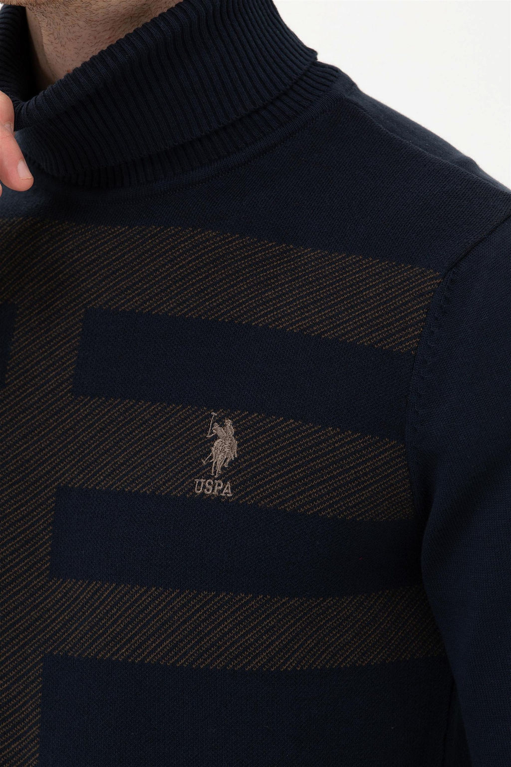 Мужской флот синий свитер Неожиданная скидка в корзине - U.s. polo assn фото 7