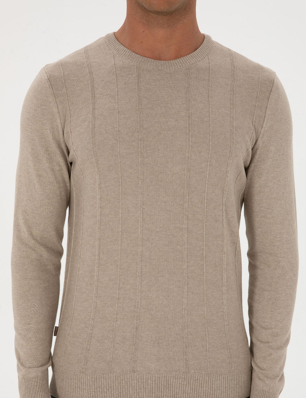 Kum Melanj Slim Fit Bisiklet Yaka Triko Kazak - Pierre cardin фото 6