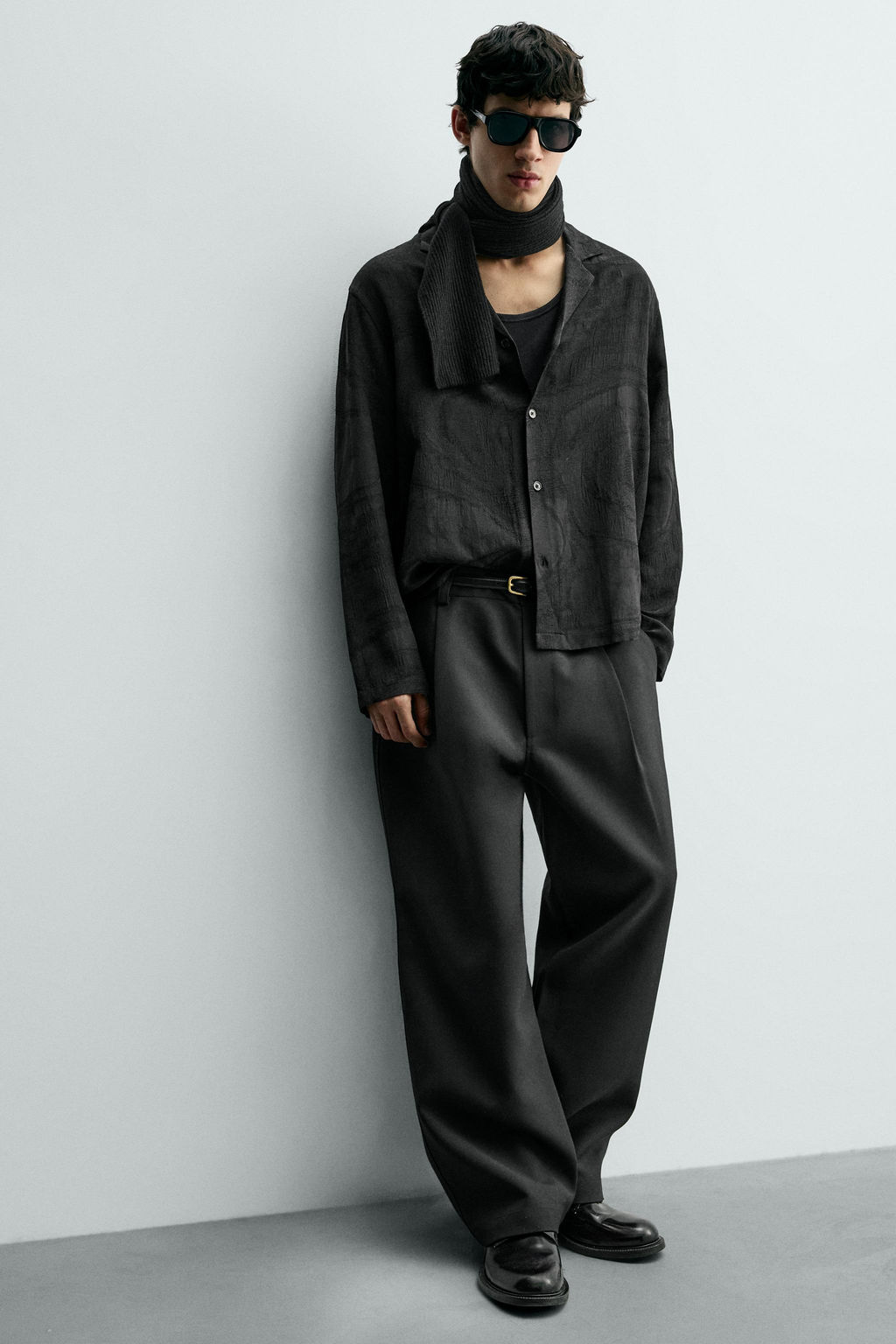 FLOWING JACQUARD SHIRT - Zara фото 6