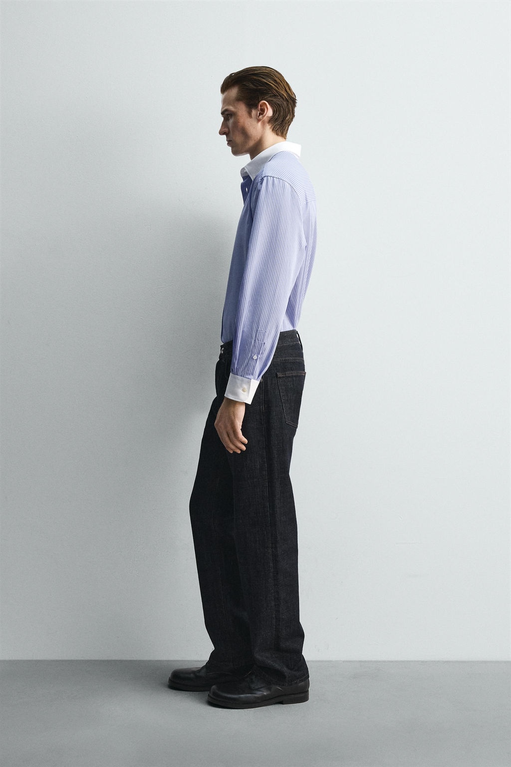 LIMITED EDITION CONTRAST STRIPED SHIRT - Zara фото 4