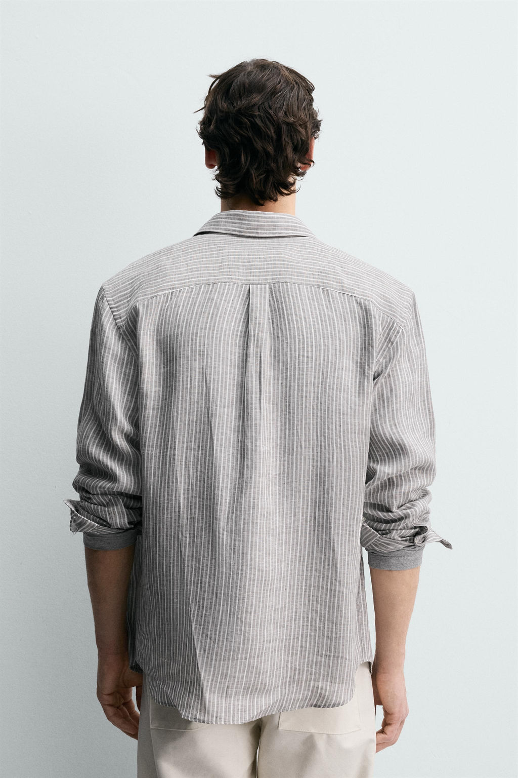 CAMISA RAYAS 100% LINO / rayas - Zara фото 3