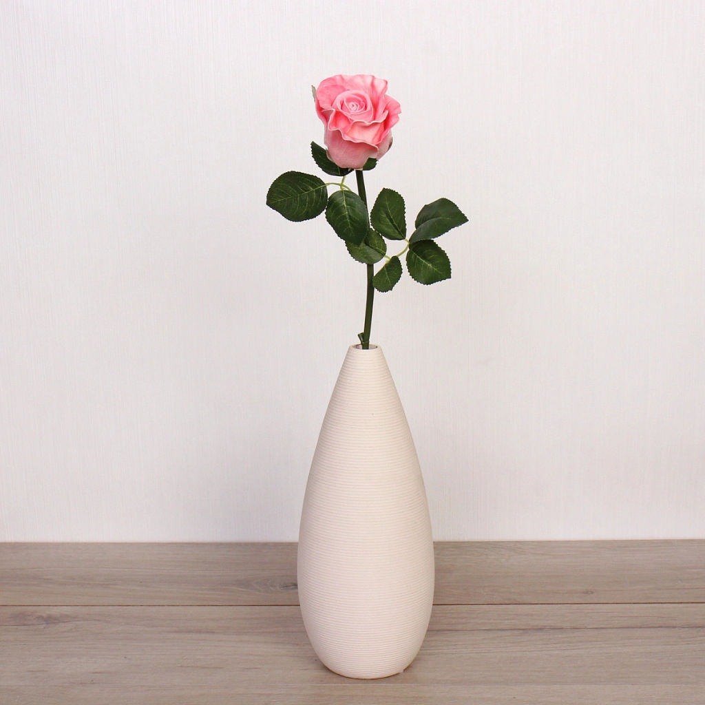 Цветок искусственный "Natur" 50см Розочка розовая