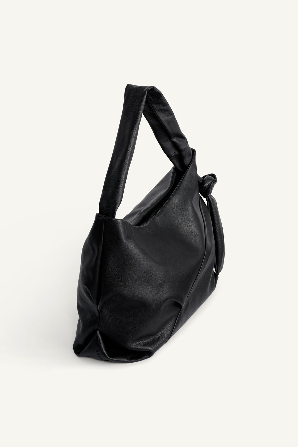 BOLSO SHOPPER PIEL / Negro - Zara фото 4