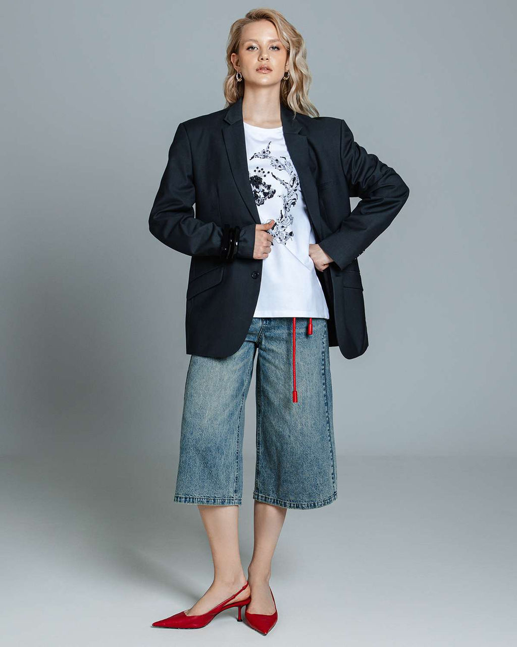 Футболка с принтом и бусинами FD015 - Sahar art lab фото 8