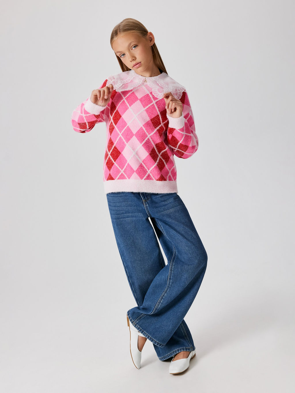 ACOOLA / Джемпер детский для девочек Elaina разноцветный  фото 2