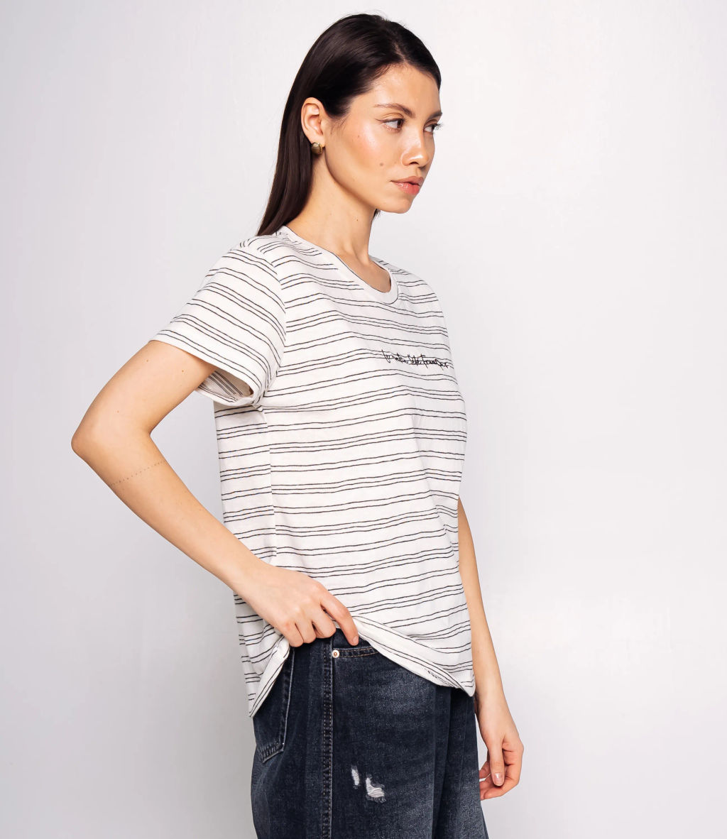 Футболка #КТ9102 (1), чёрный, белый