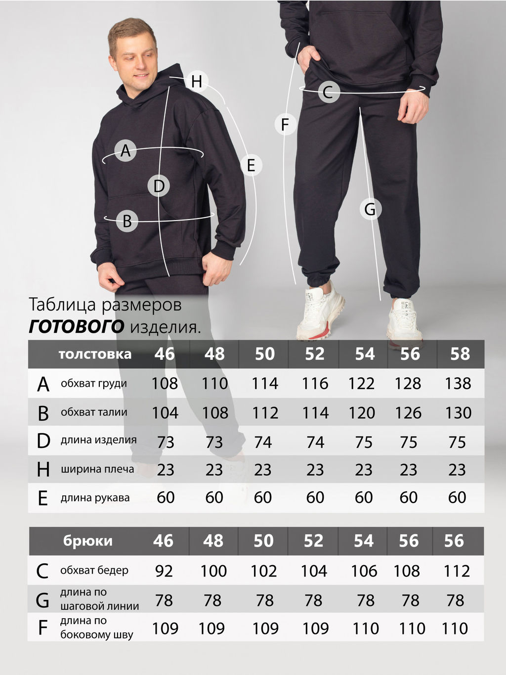 Костюм мужской футер 2-х нитка РОДОС ГРАФИТ - Domtrik фото 2