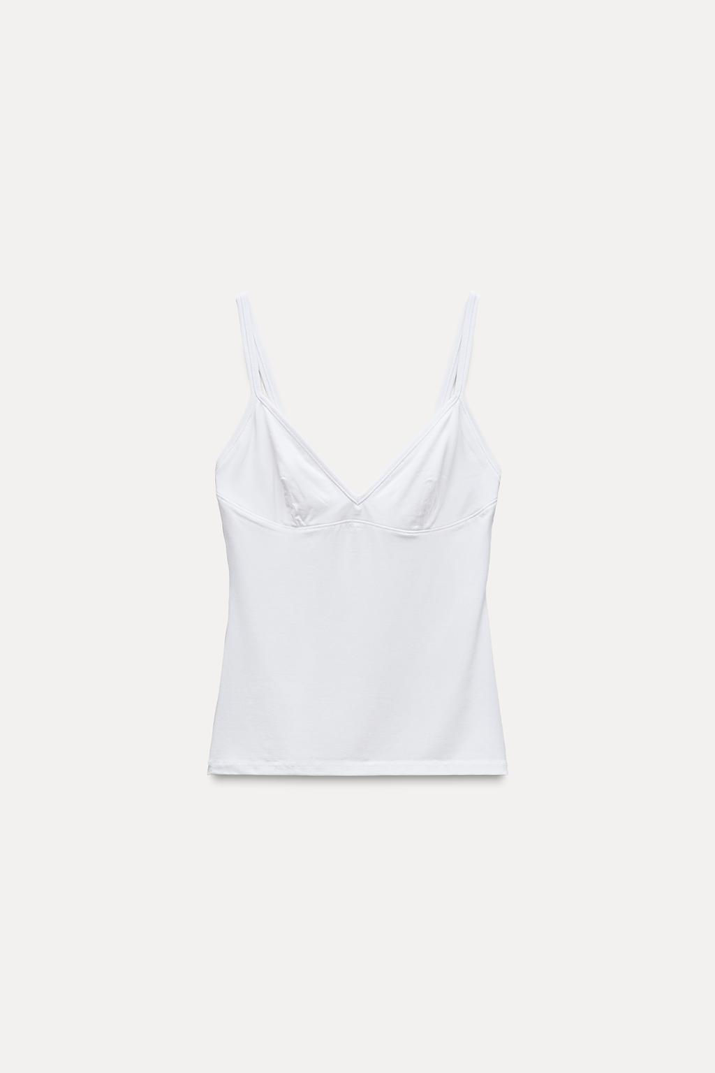 STITCHED VEST TOP - Zara фото 6