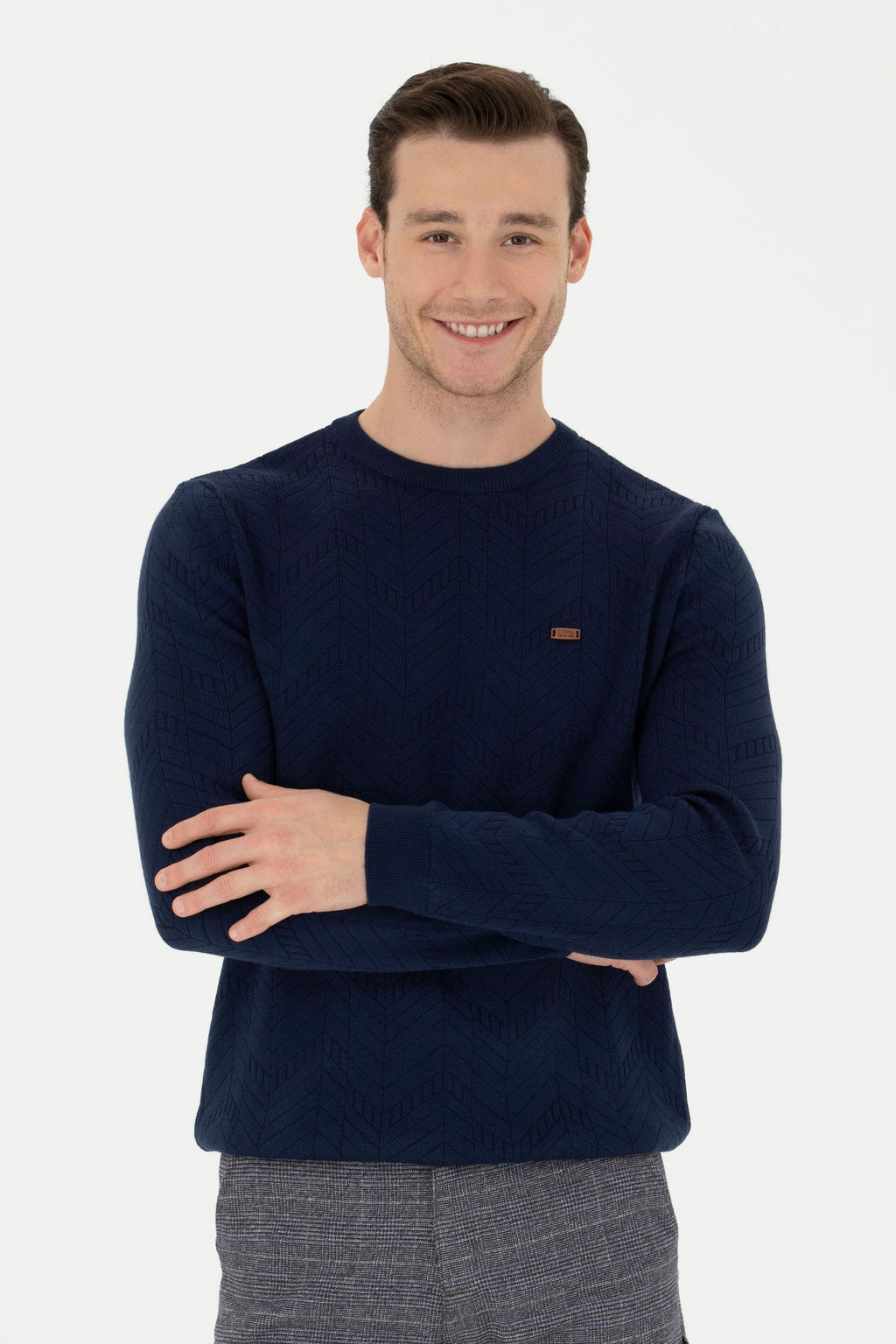 Мужской темно-синий свитер - U.s. polo assn фото 15