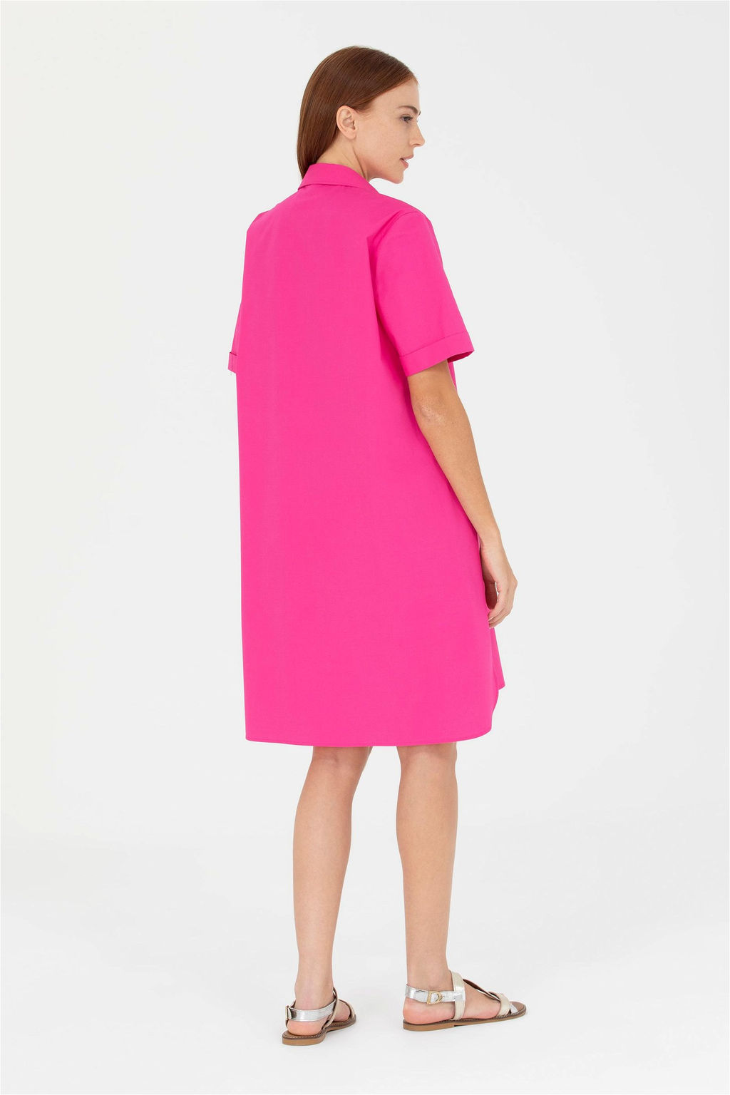 Женское плетеное платье цвета фуксии - U.s. polo assn фото 12