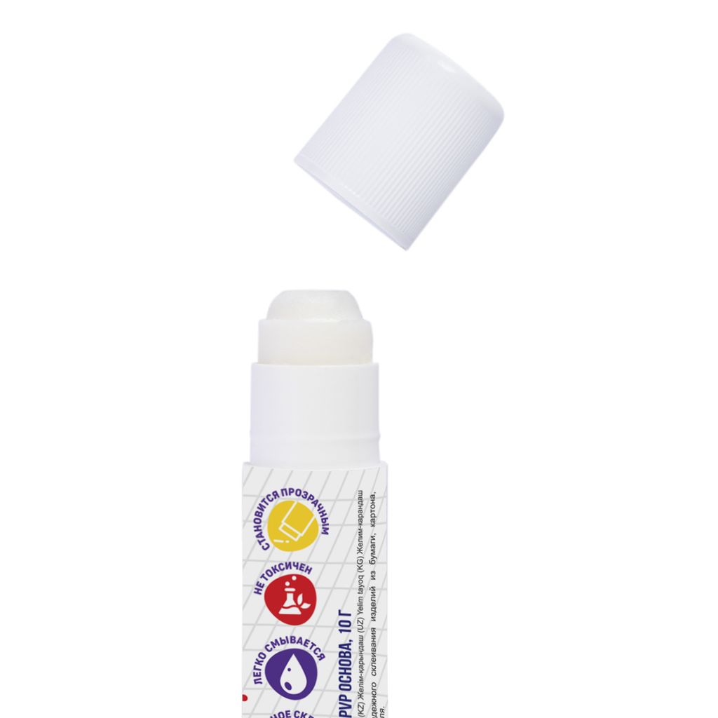 Лео Учись Клей-карандаш прозрачный PVP LNSGS-10 24 шт х 10 г