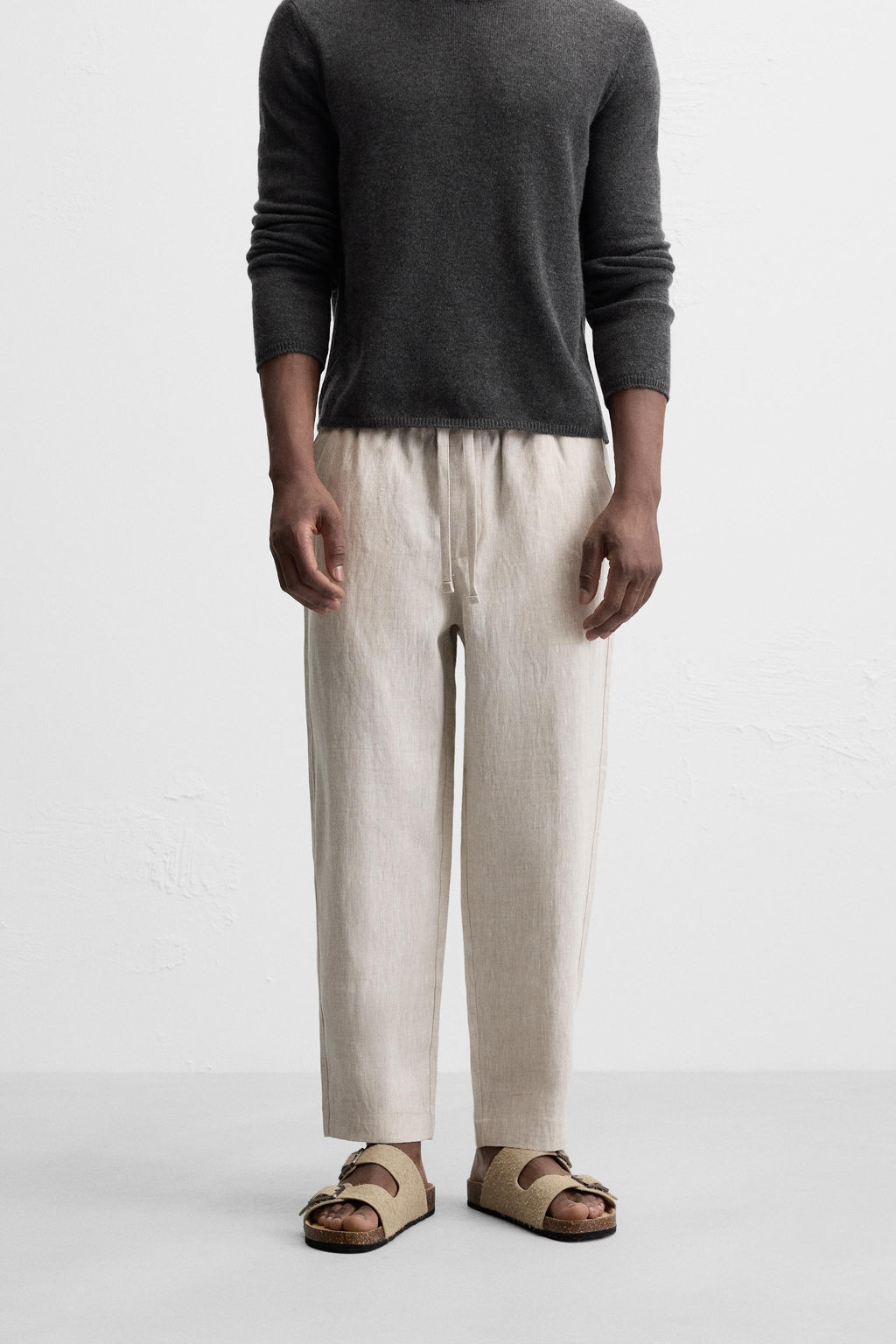 100% LINEN TROUSERS - Zara фото 46