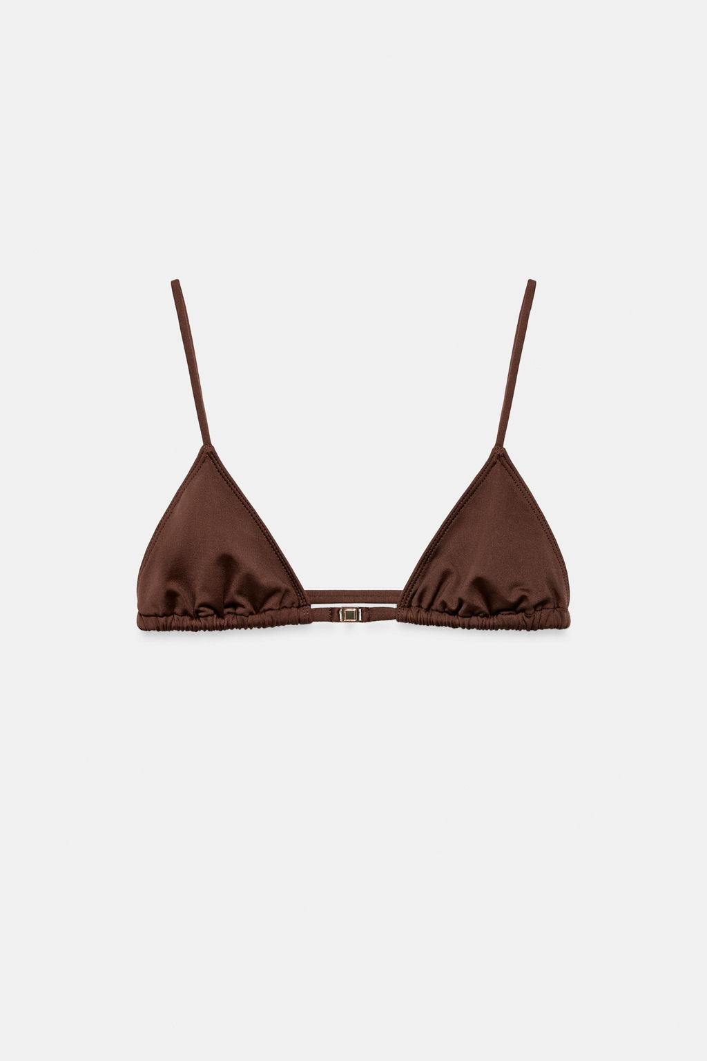 TOP BIKINI LISO CORTINILLA / Marr?n - Zara фото 4