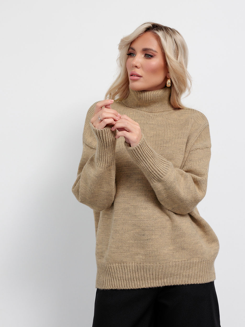 JETTY Джемпер вязаный свитер с горлом  фото 23