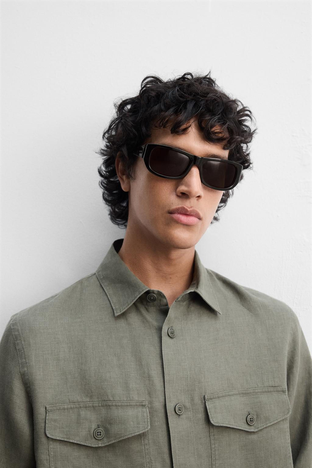 100% LINEN OVERSHIRT - Zara фото 14