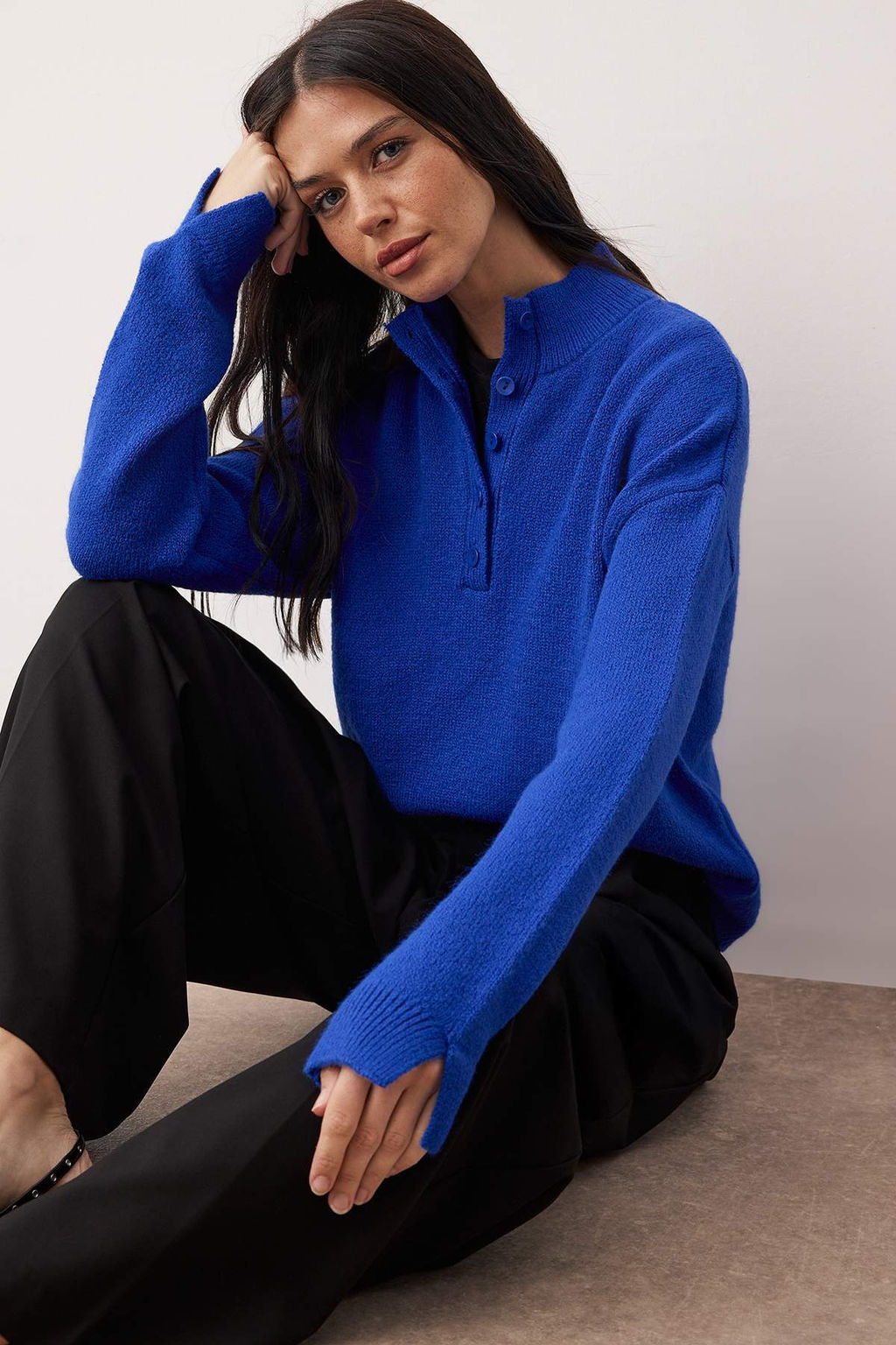 Wardrobe Essentials Haki Yumusak Dokulu Triko Kazak | TWOAW26KZ00074 - Trendyolmilla фото 16