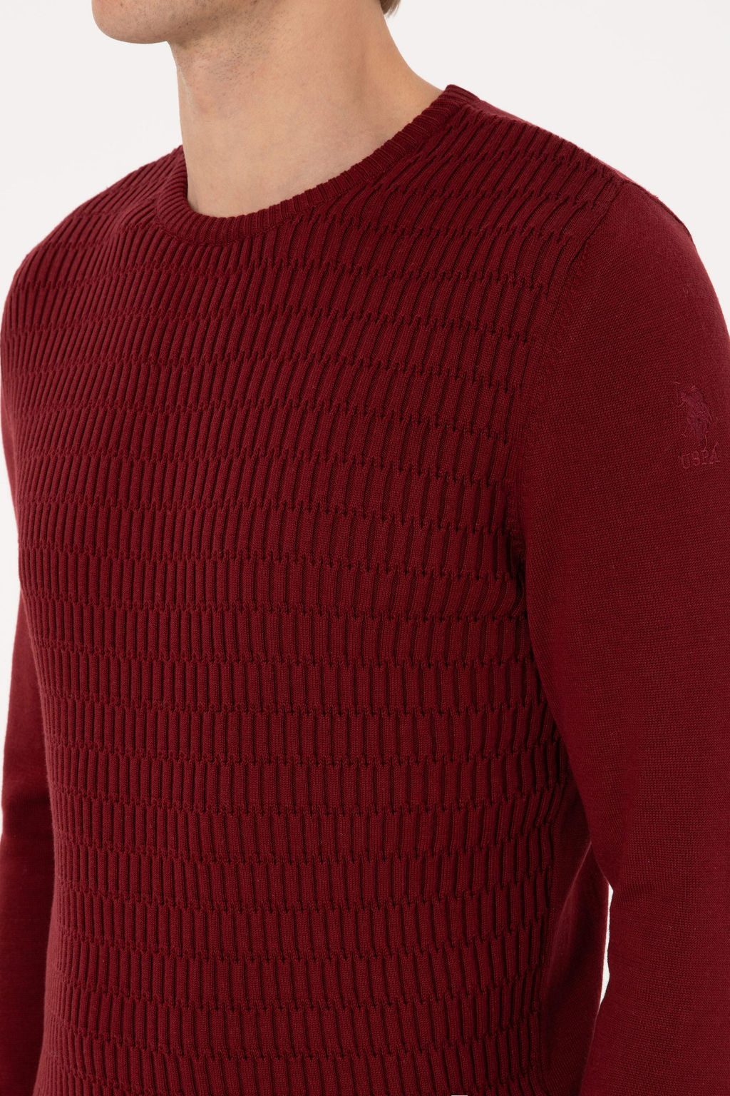 Erkek Bordo Kazak - U.s. polo assn фото 7