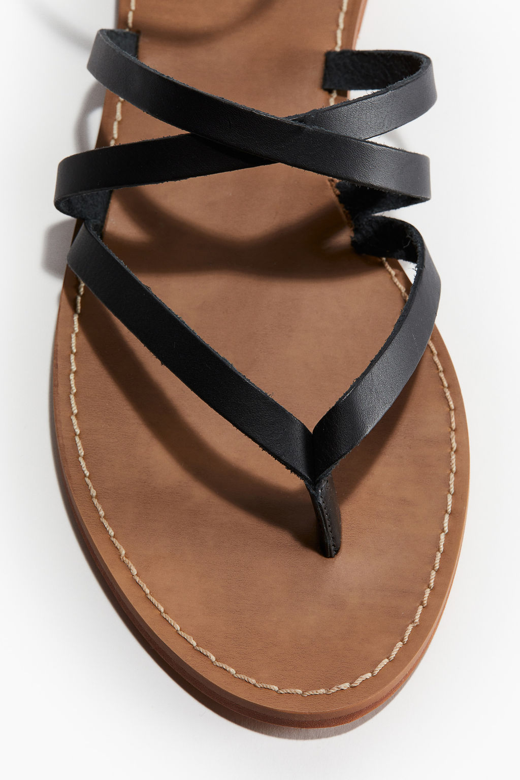 Sandalias de tiras en piel - H&m фото 3