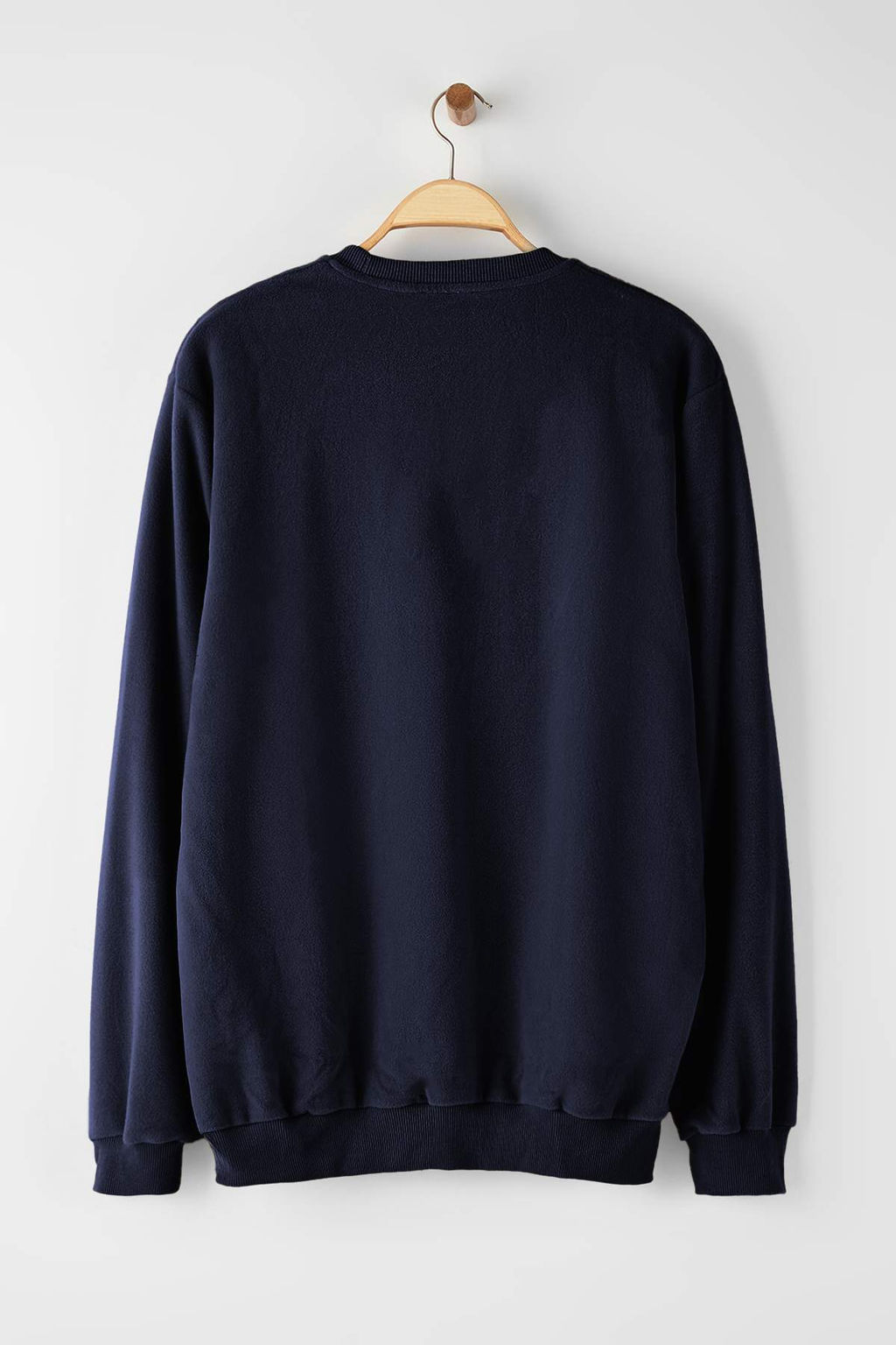 Lacivert Regular/Normal Kesim Polar Bisiklet Yaka Sweatshirt/Pijama Ustu TMNAW26SW00033