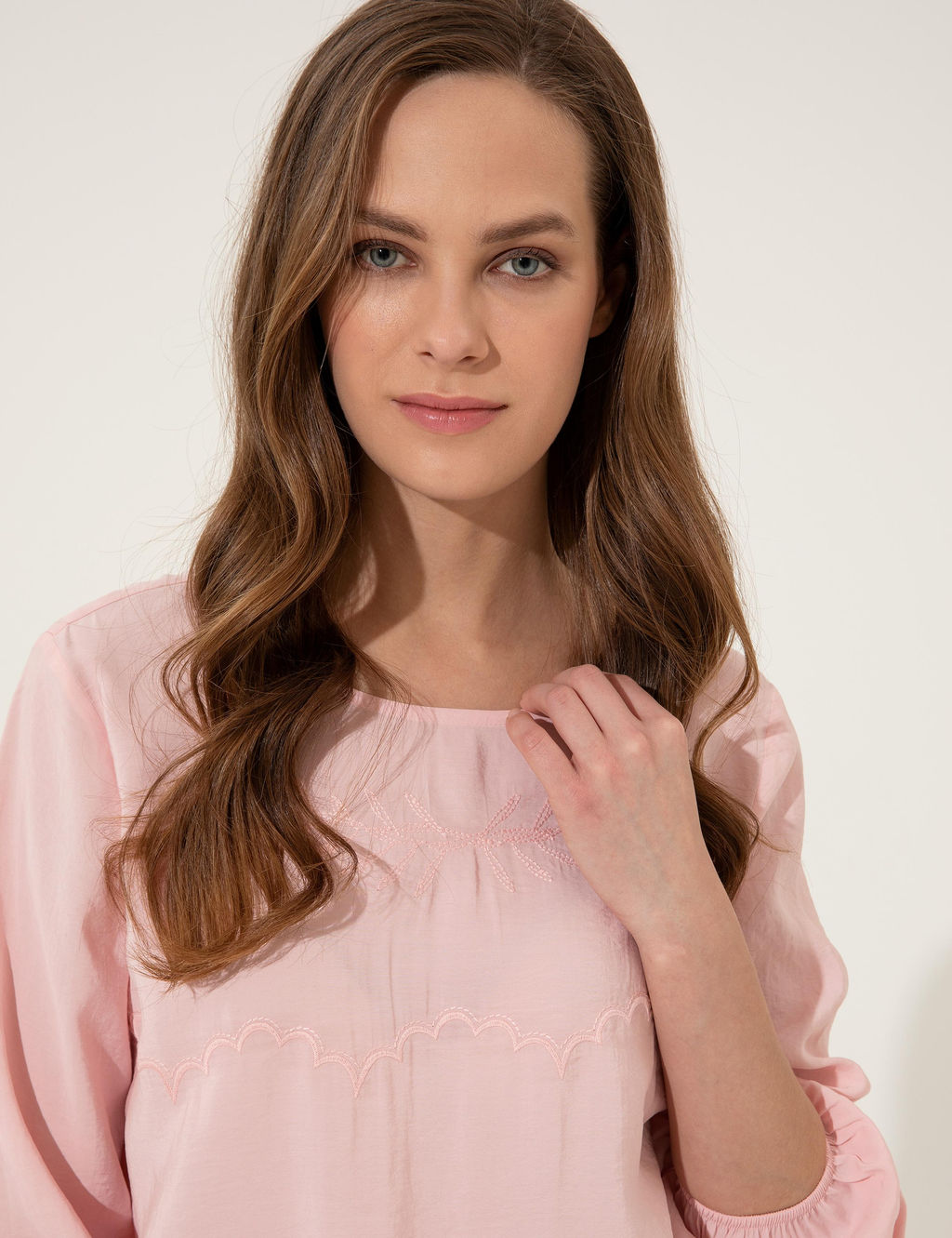 Pembe Regular Fit Bluz - Pierre cardin фото 2