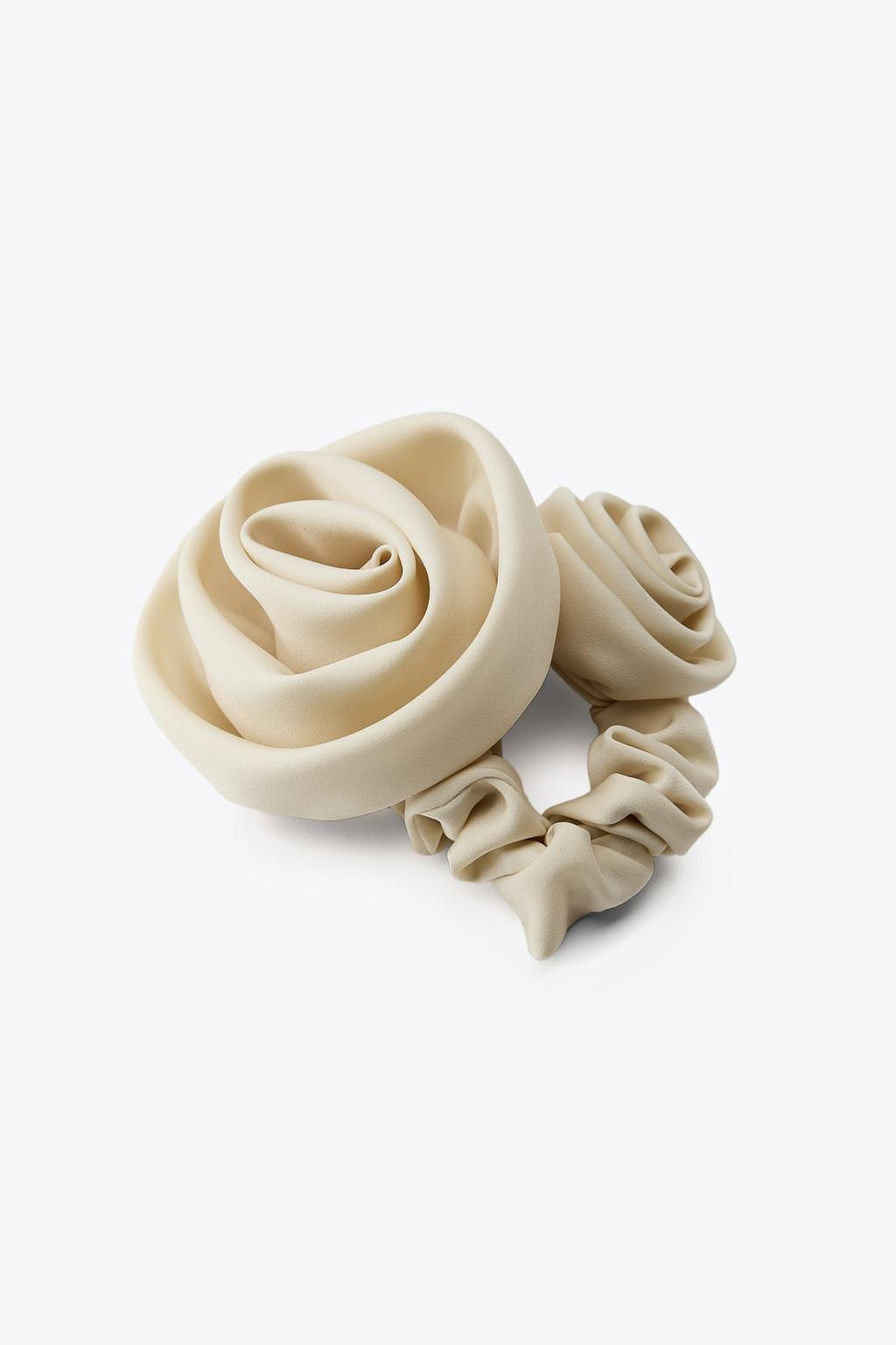 DOUBLE FLOWER SCRUNCHIE - Zara фото 3