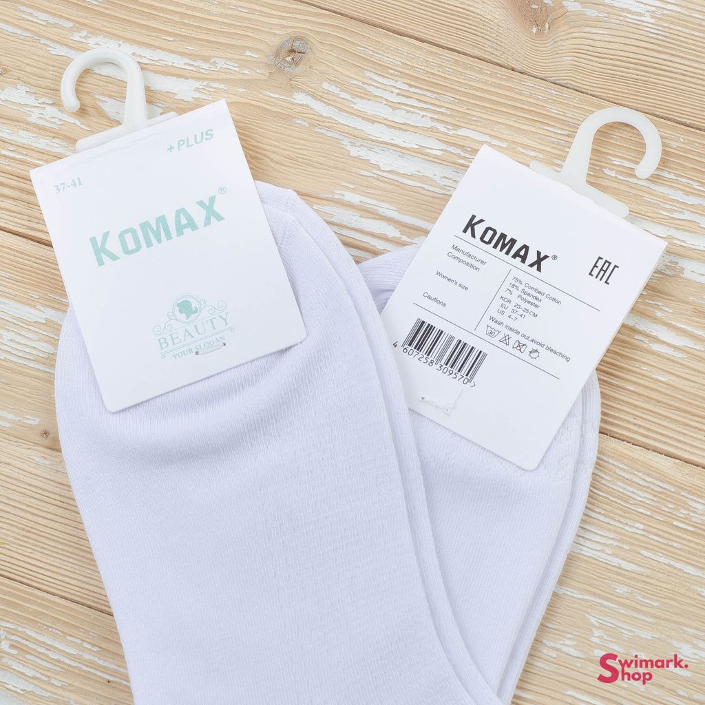 Носочки женские короткие белые B1600-3A, 10 пар в уп. - Swimark фото 3