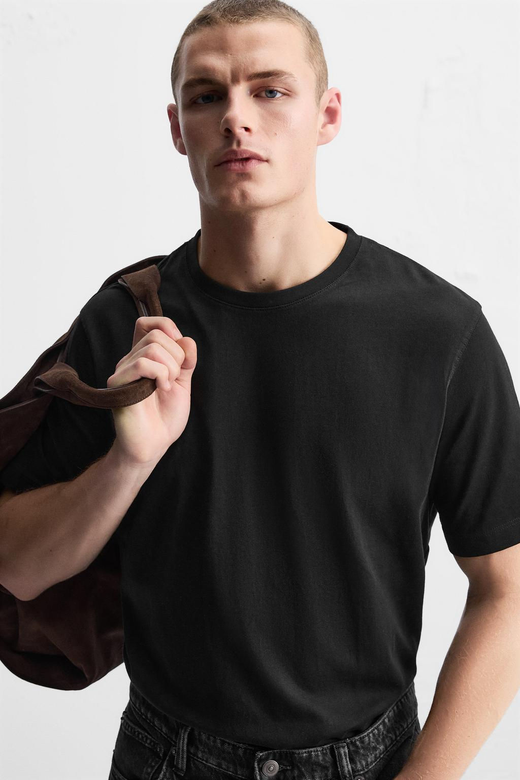 BASIC MEDIUM WEIGHT T-SHIRT - Zara фото 14