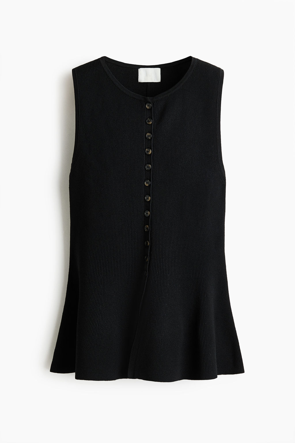 Chaleco en punto de canal? con peplum - H&m фото 2