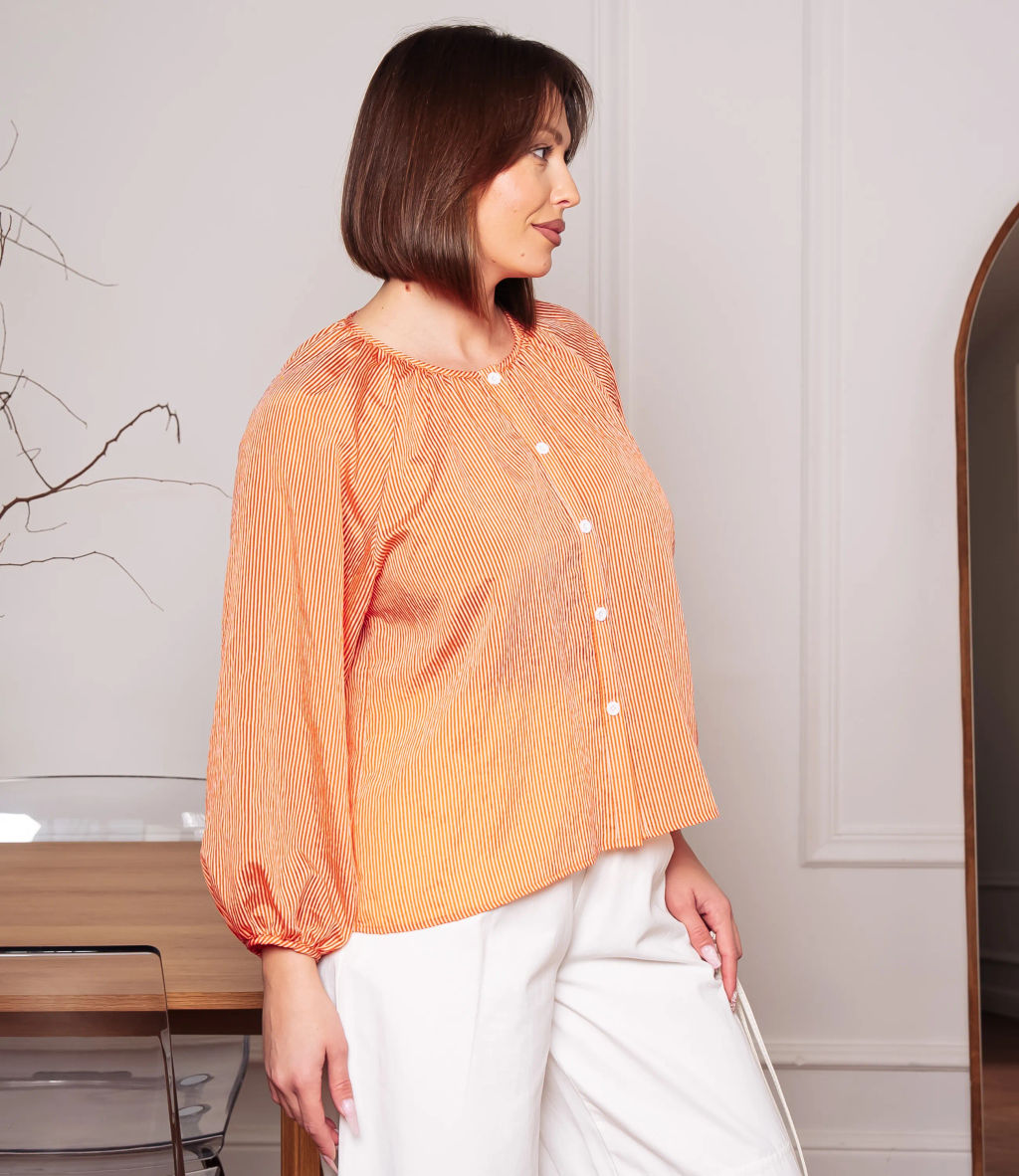 Блуза #КТ73 (2), терракотовый - Dommod фото 2