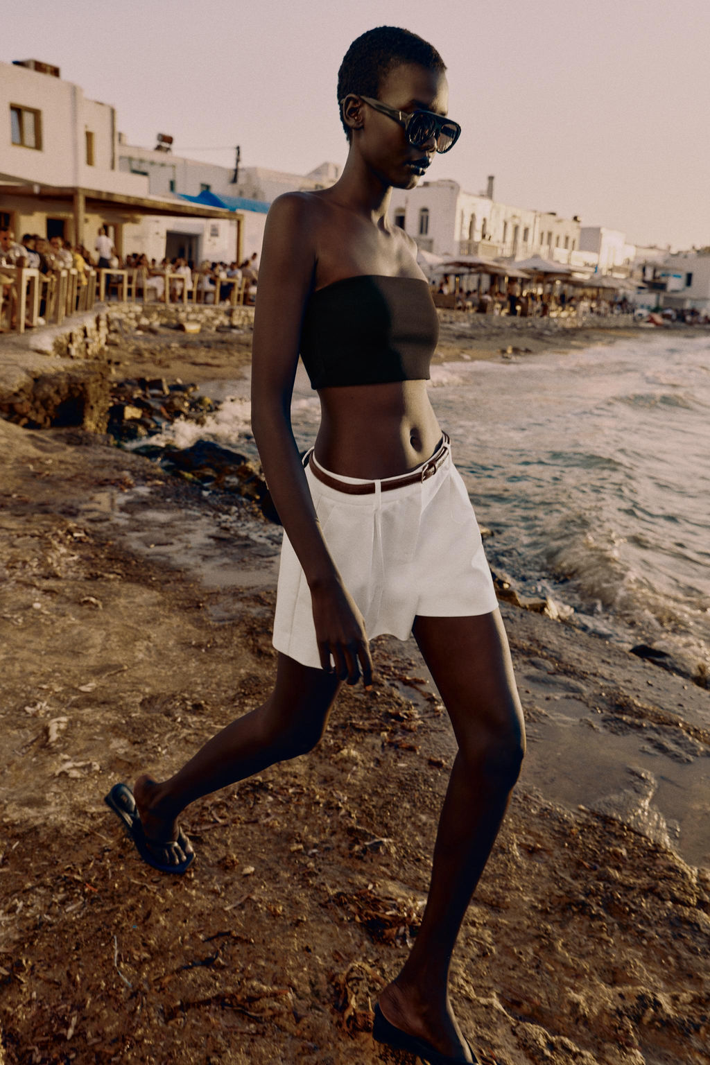DARTED BERMUDA SHORTS WITH BELT - Zara фото 55