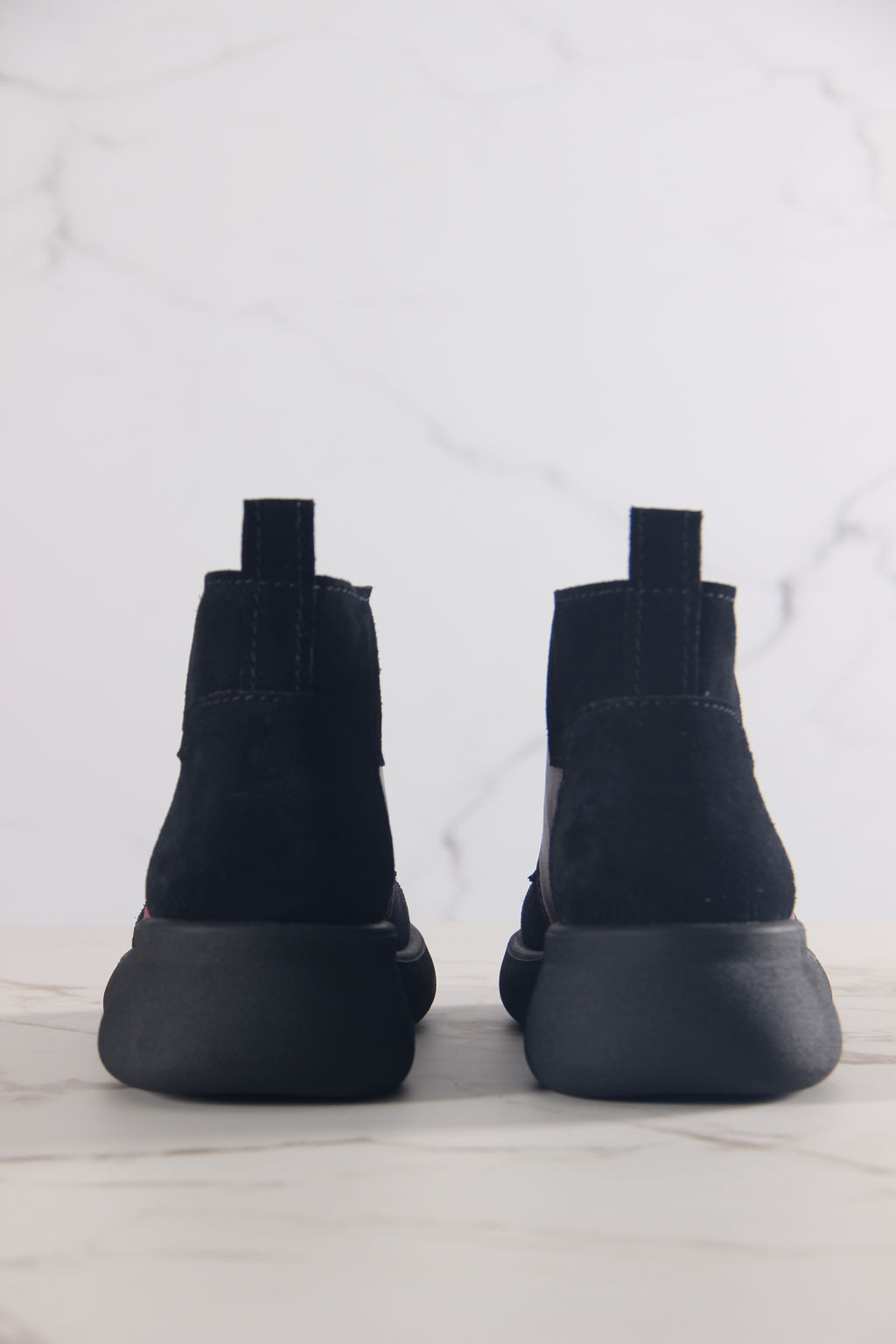 Ботинки EDART 305.927 bl. Вакса бордо+черная замша/байка - Ed'art фото 6