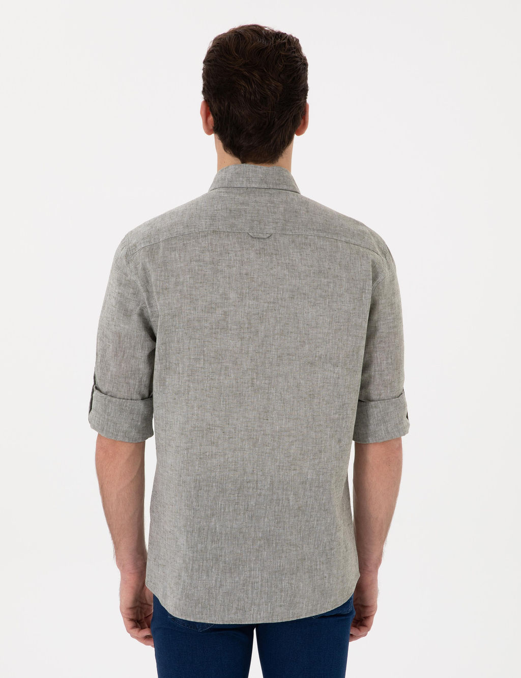 Рубашка Pierre Cardin Regular Fit хаки длинный рукав