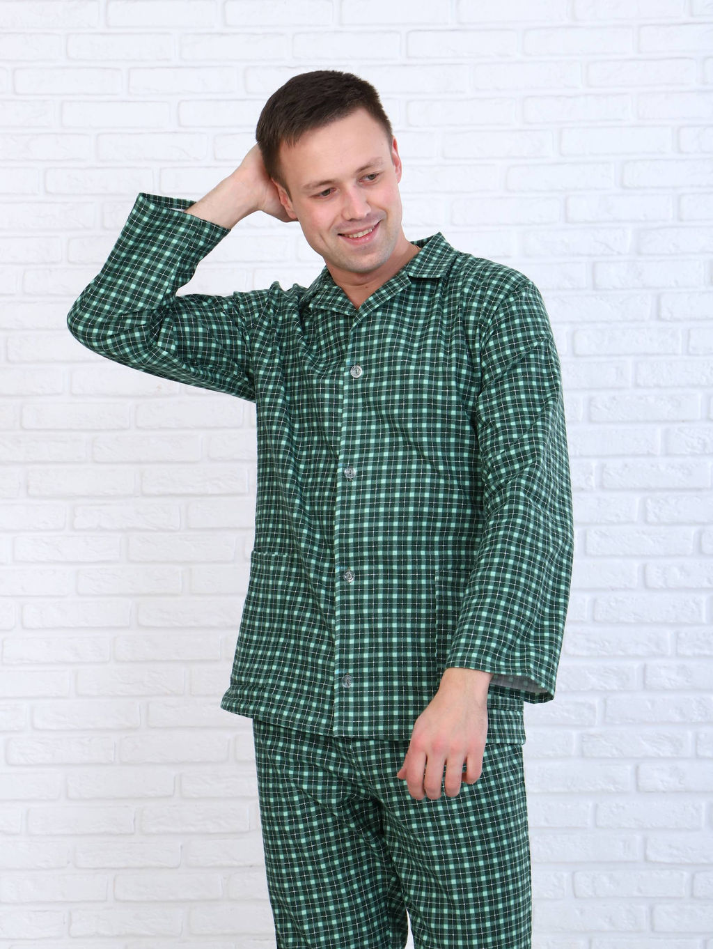 Пижама мужская,модель203,фланель (Альберто, вид 3) - Ивановотекстиль фото 8