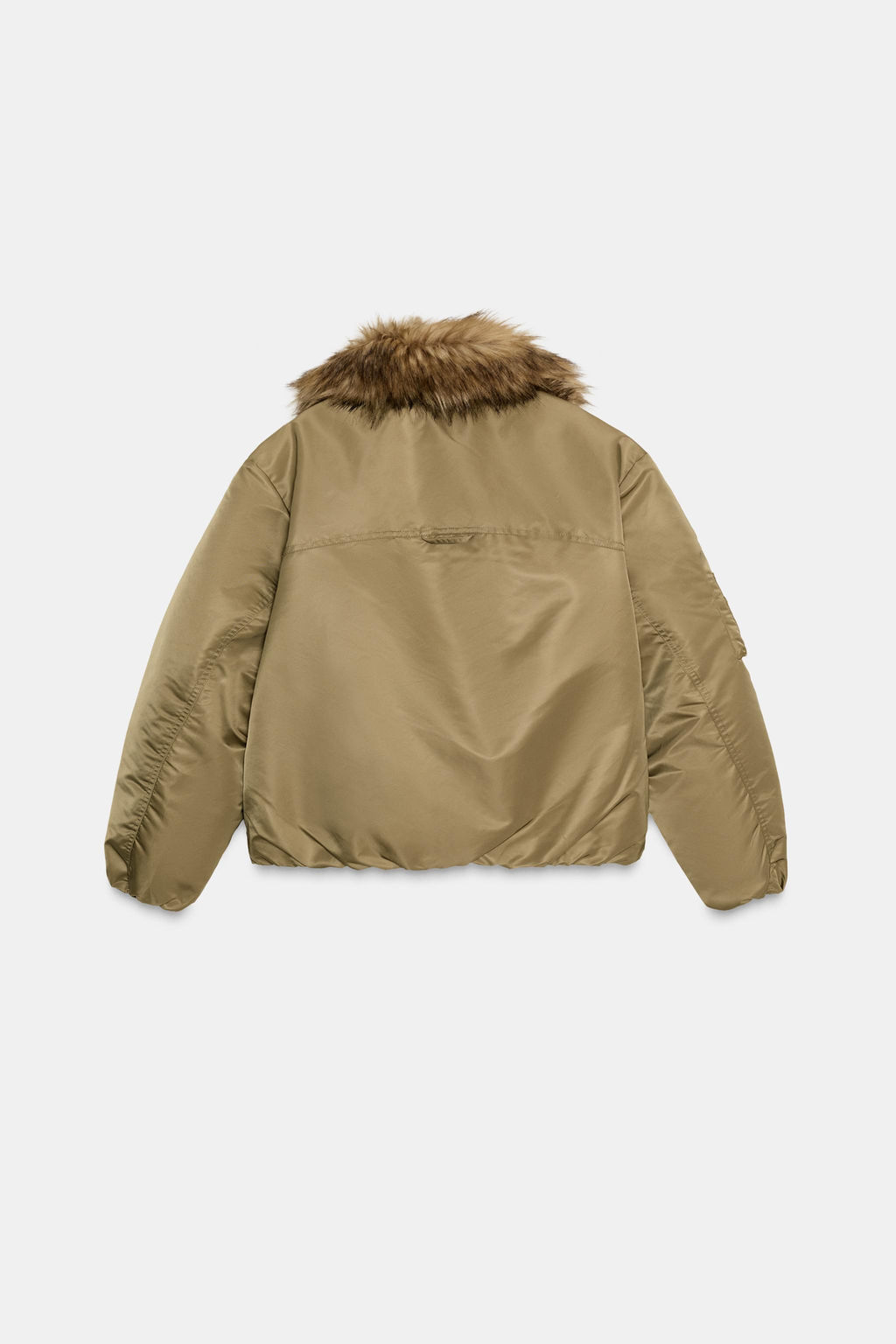 FAUX FUR COLLAR BOMBER JACKET ZW COLLECTION - Zara фото 7