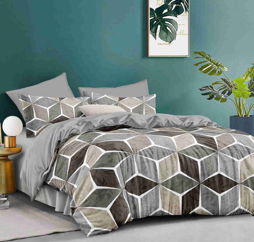 CA-1-737 КПБ 1.5 Сатин печатный + нав-ки ( 70х70х2шт ) "АльВиТек"