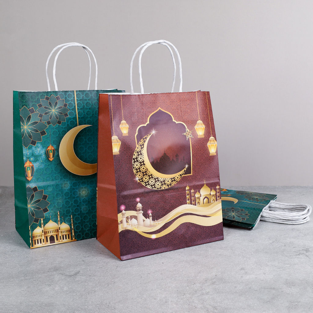 Цена за 12 шт. Пакет подарочный набор 12 штук 27х21х11 см Мусульманский / M364-1/2 /уп 50/ - ГалеонТрейд фото 5