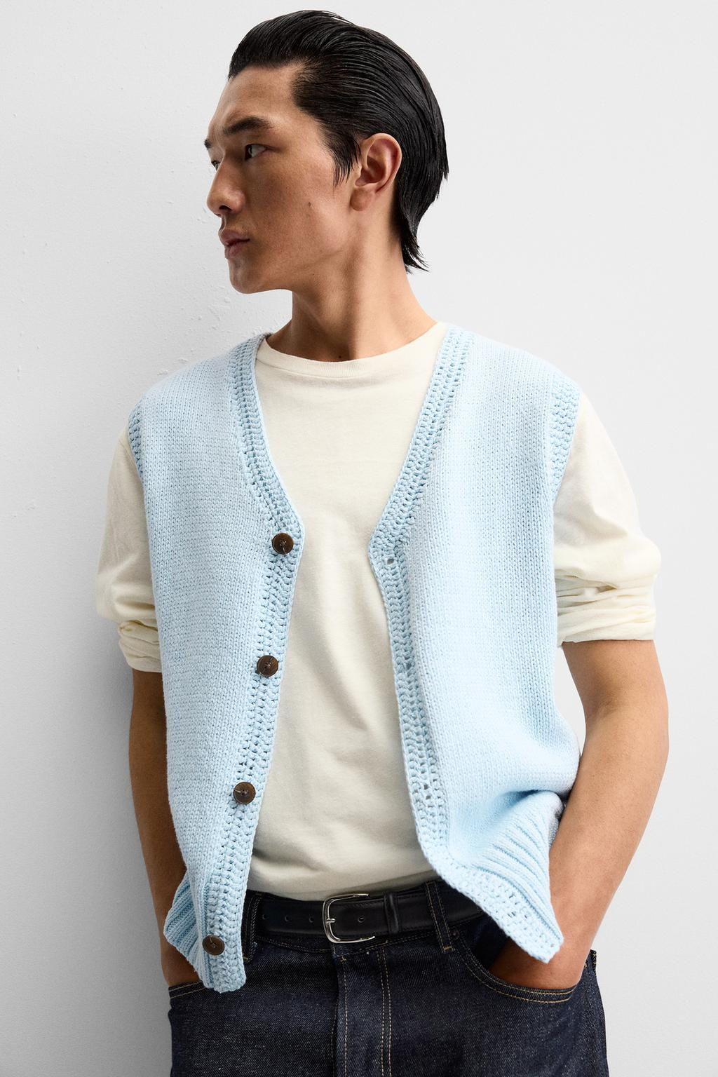 KNITTED WAISTCOAT - Zara фото 5