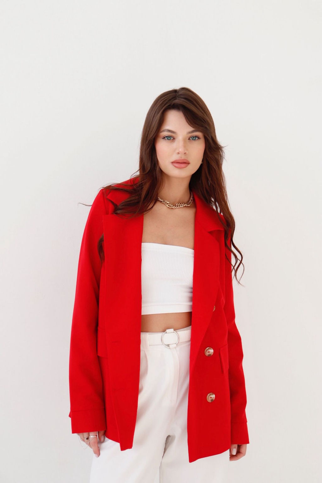 Двубортный жакет с английским воротником - Martichelli фото 27