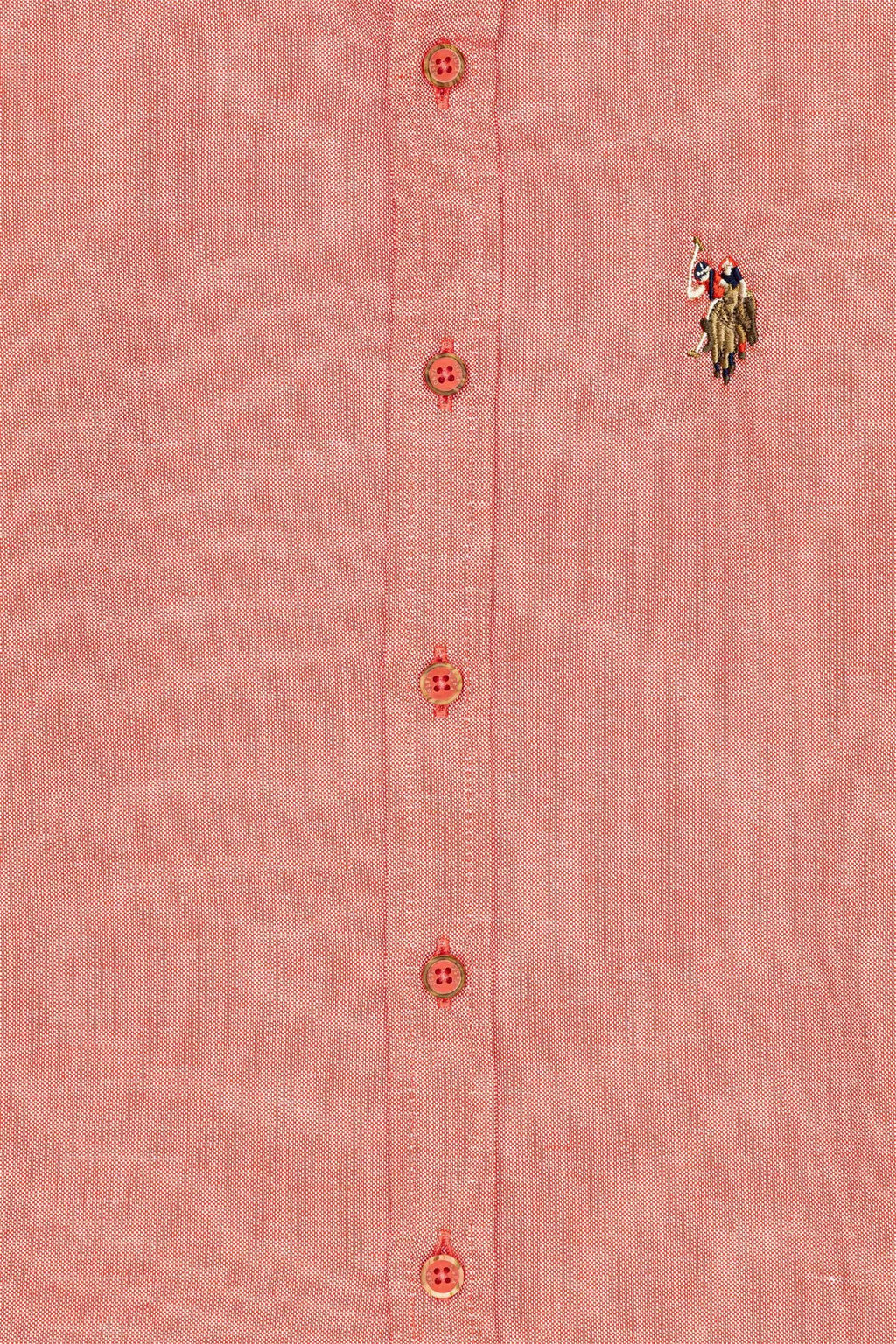 U. S. Polo Assn Красная базовая рубашка с длинным рукавом для мальчика - U.s. polo assn фото 6