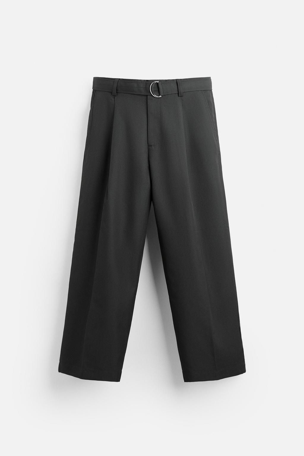 BELTED PLEATED TROUSERS - Zara фото 15