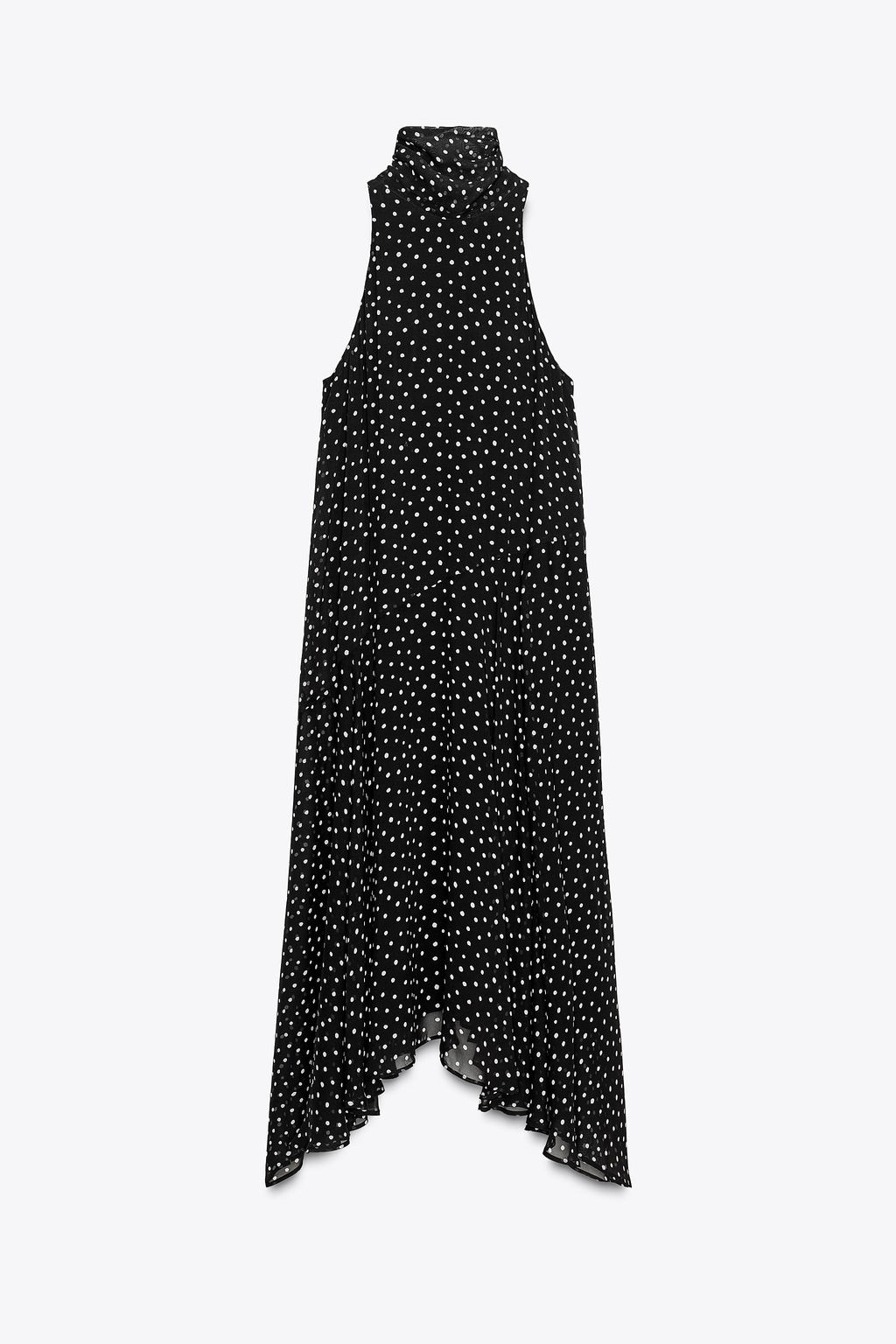 ZW COLLECTION HALTER POLKA DOT DRESS - Zara фото 18