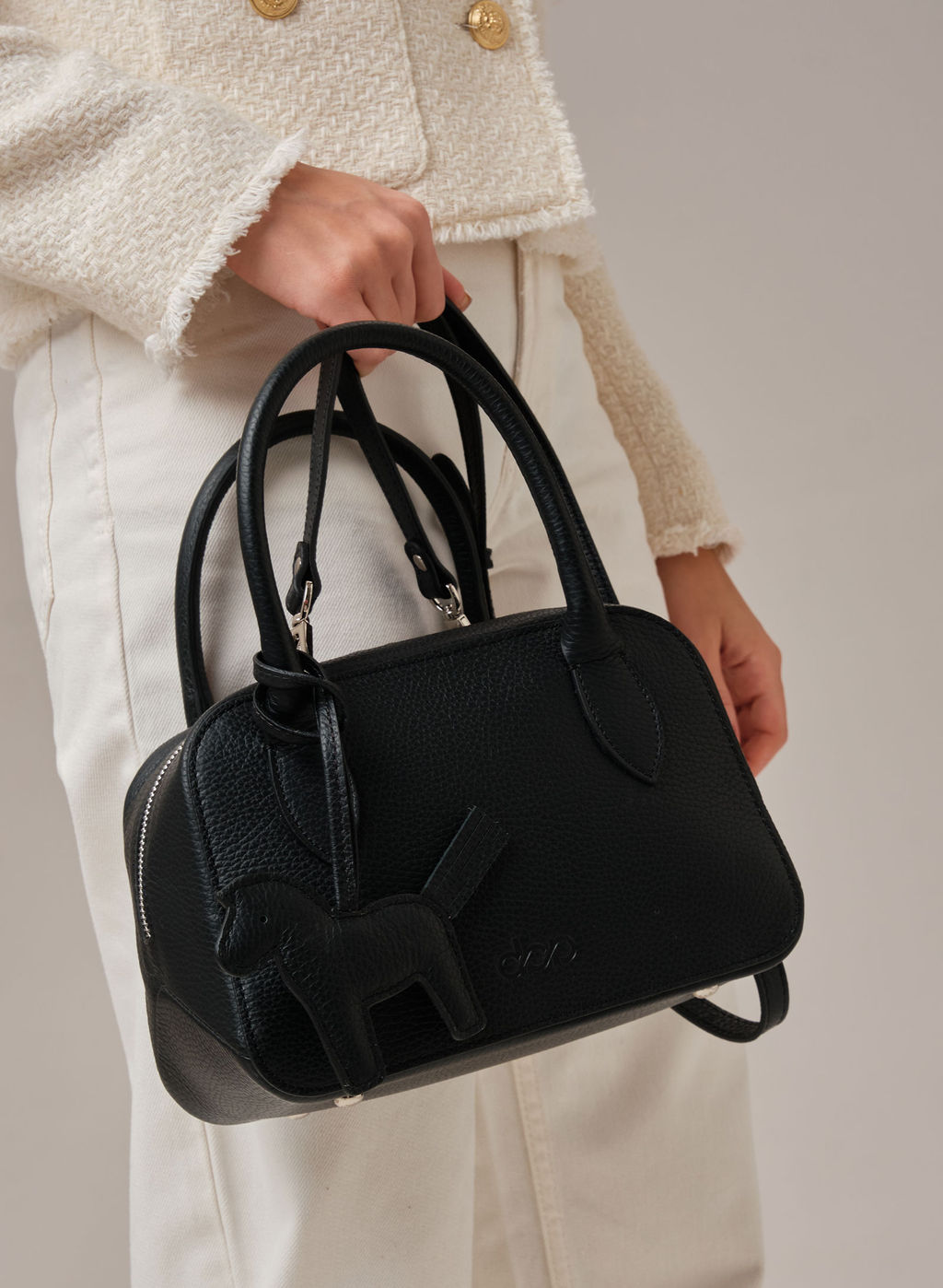 Кожаная сумка Polly summer DBR 31401 черный фото 6