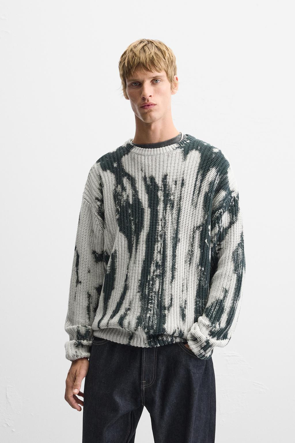 TIE-DYE PRINT SWEATER - Zara фото 2