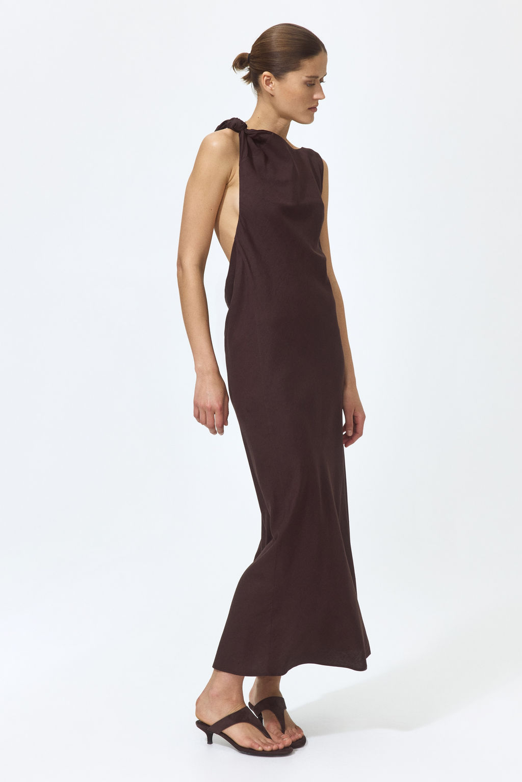 Vestido de tirantes en mezcla de lino - H&m фото 2