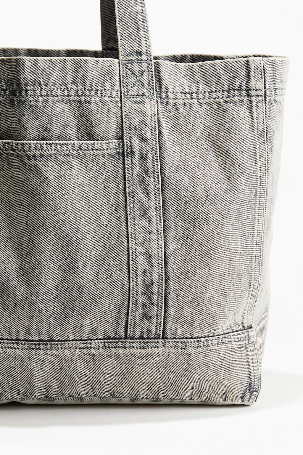 Bolsa shopper en denim efecto lavado - H&m фото 2