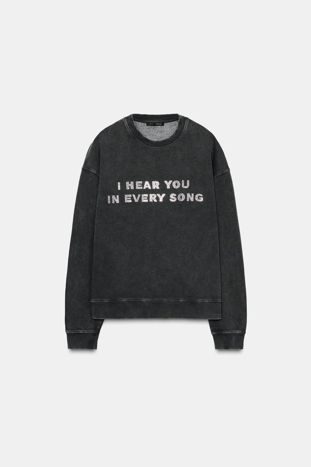 WASHED SLOGAN SWEATSHIRT - Zara фото 5