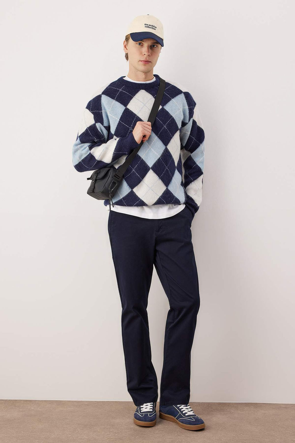 Lacivert Erkek Dokuma Kumas Pantolon TMNAW26PL00033