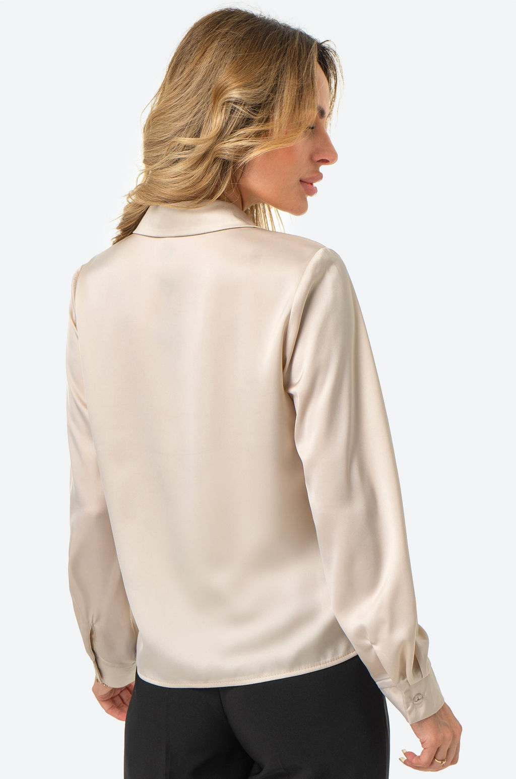 Женская шелковая рубашка Happyfox